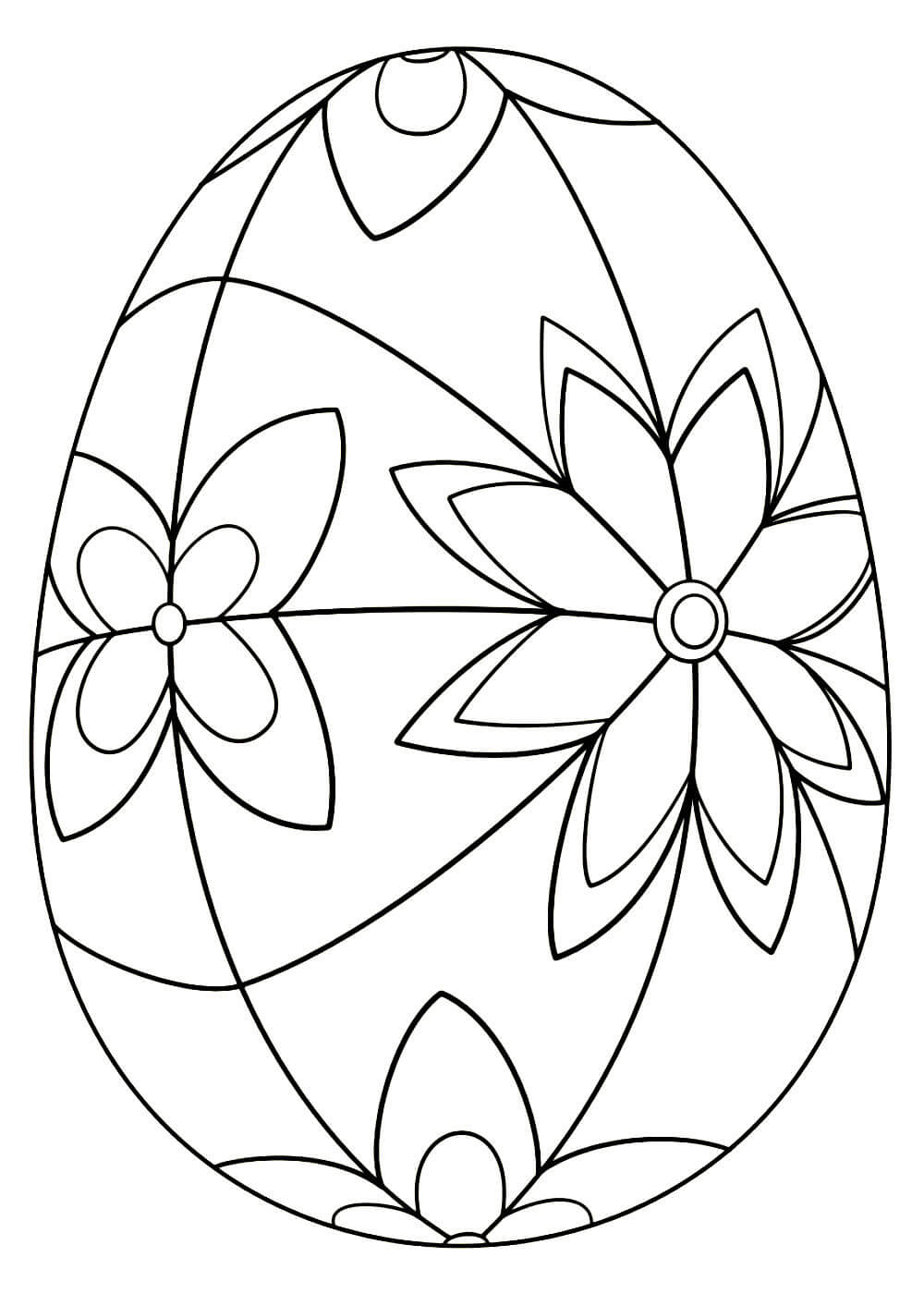 раскраска яйца на Пасху для детей второй младшей группы 7
