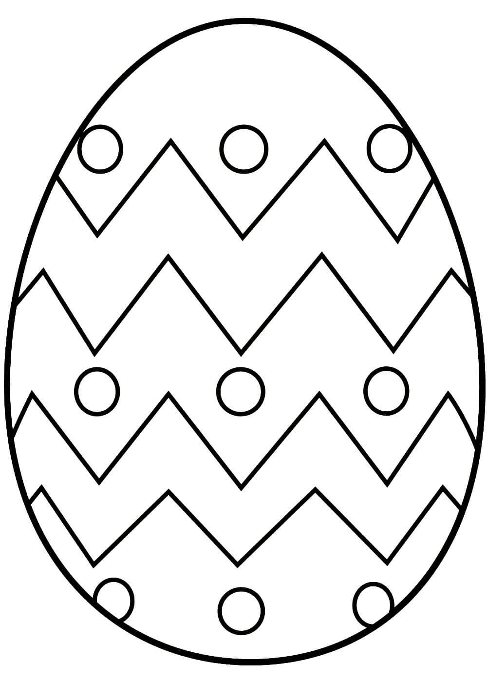 раскраска яйца на Пасху для детей второй младшей группы 9