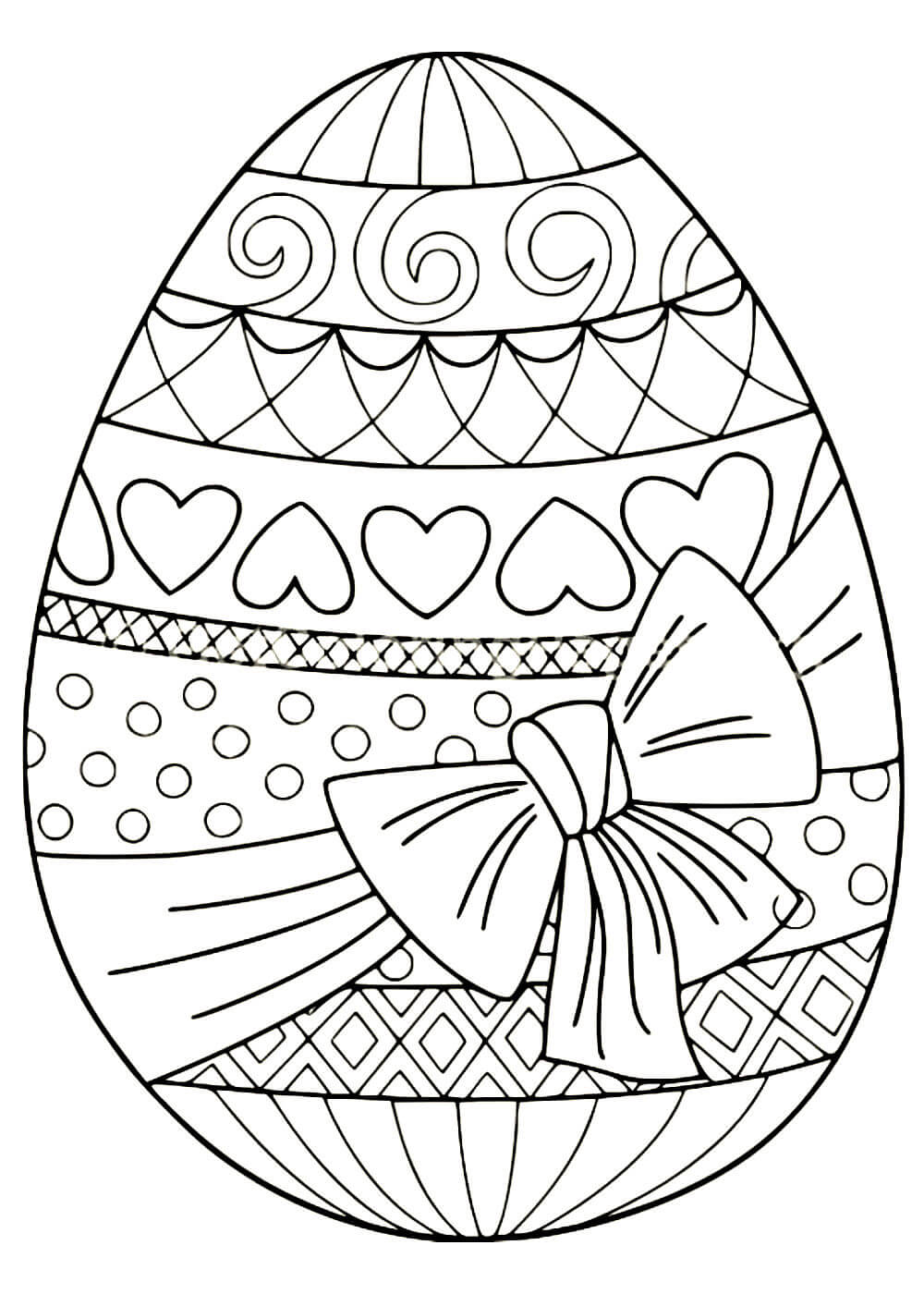 раскраска яйца на Пасху 3