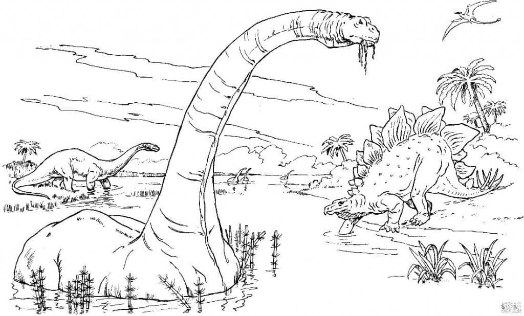 Раскраски для мальчиков динозавры 7