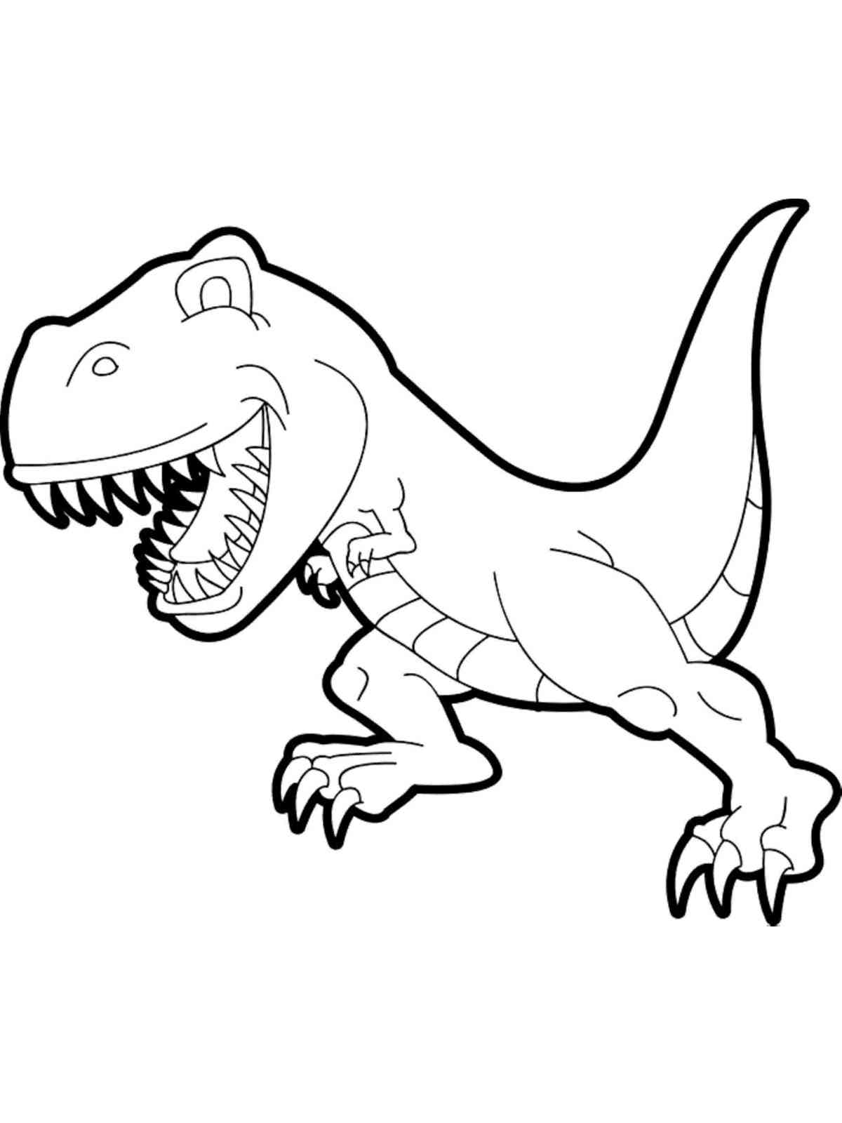 раскраски для мальчиков динозавры мультяшные 3