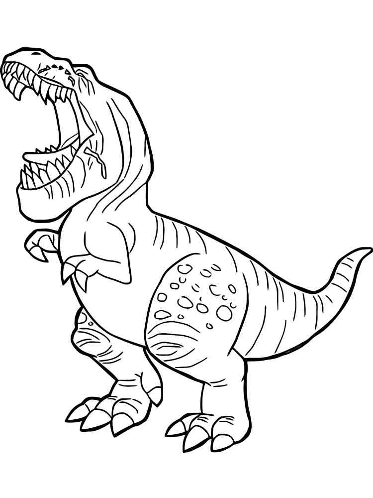 раскраски для мальчиков динозавры мультяшные 10