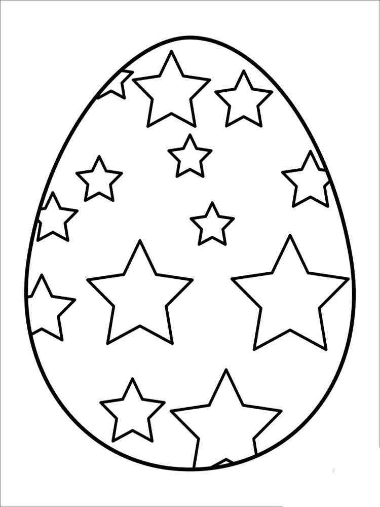 раскраска яйца на Пасху рисунок 8