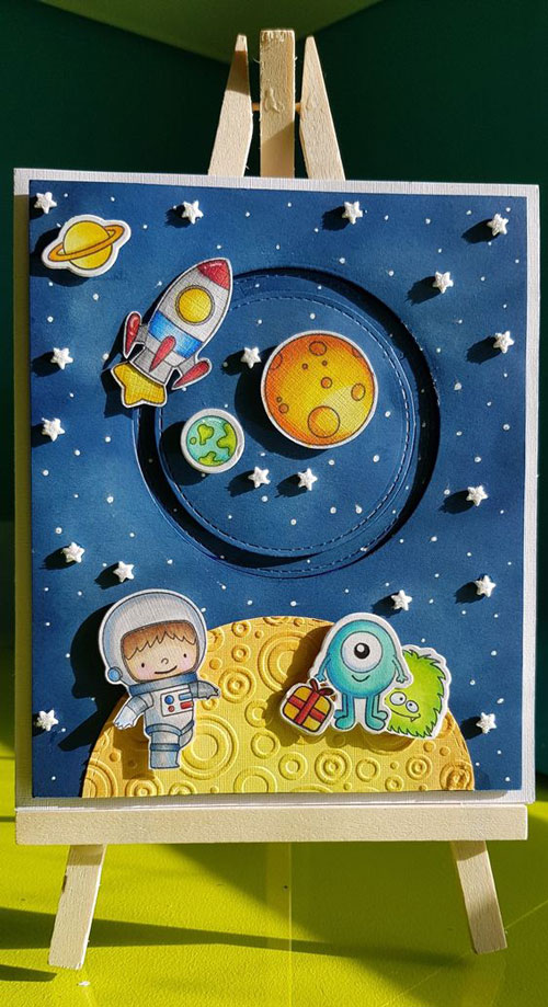открытка к дню космонавтики 2 класс