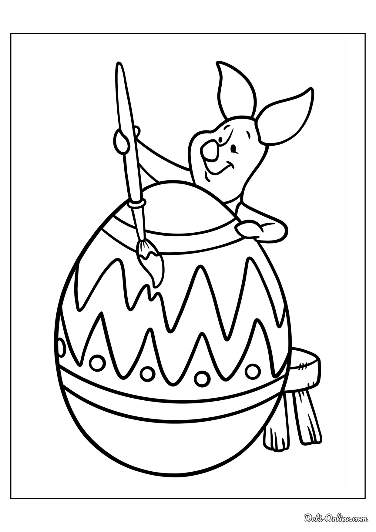 раскраска яйца на Пасху для детского сада 9