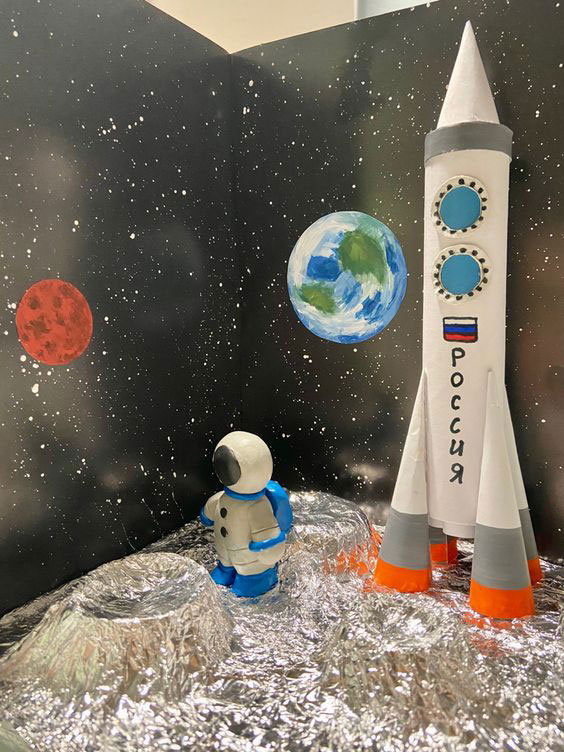 Поделка на тему космос в детский сад 3