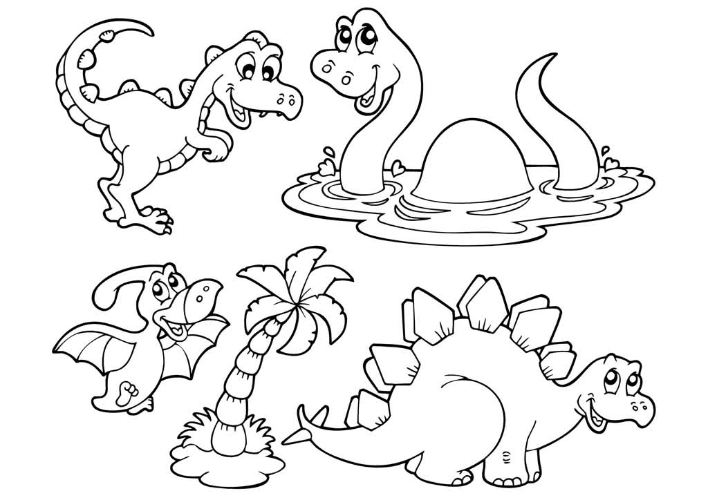 раскраски для мальчиков динозавры распечатать бесплатно