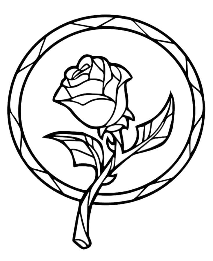 раскраска розы распечатать бесплатно в хорошем качестве 2