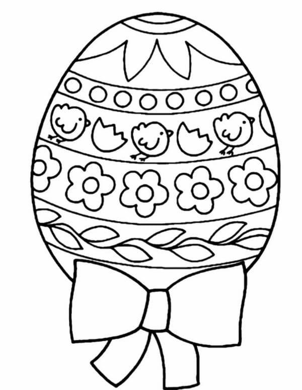 простые раскраски яйца на Пасху скачать бесплатно
