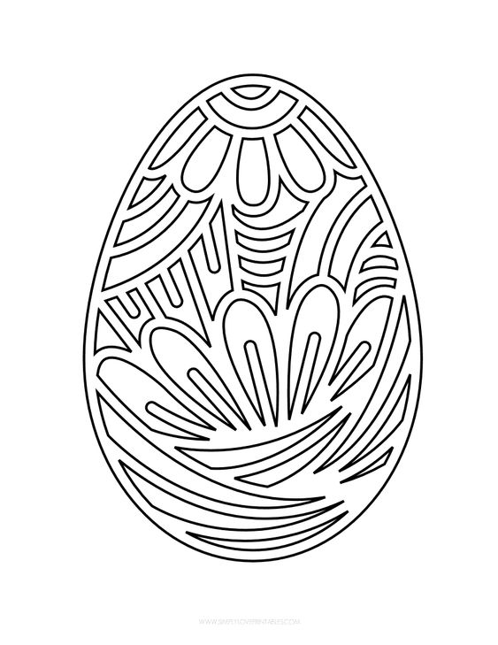 вытынанка пасхальное яйцо шаблоны 3
