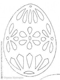 вытынанка пасхальное яйцо шаблоны для детей 7