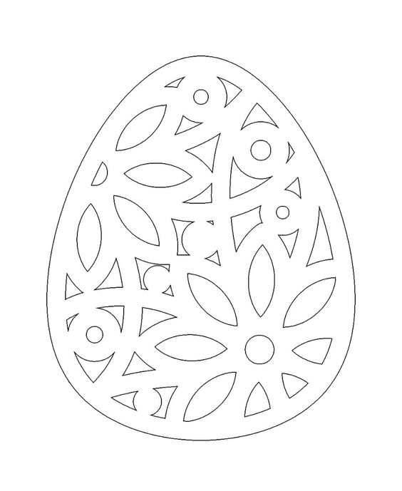 яйцо трафарет на Пасху 8