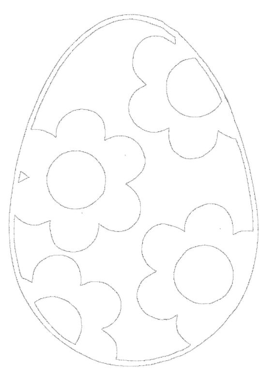 вытынанки пасхальное яйцо шаблон для вырезания 2