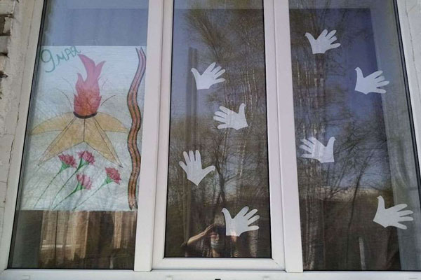 окна Победы в детском саду к 9 мая 4