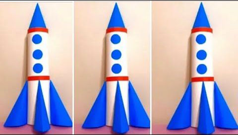 поделка ракета из бумаги для дошкольников 4