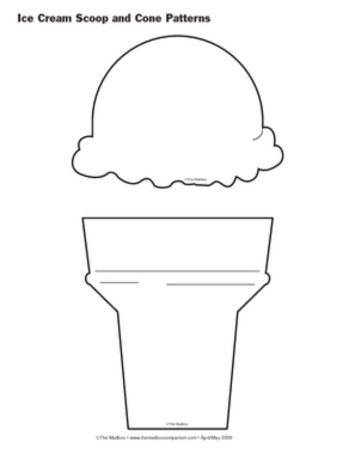 Шаблоны мороженого для вырезания 8