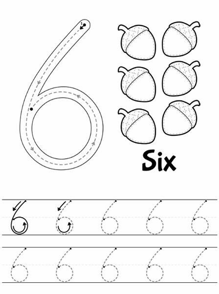 цифра 6 прописи для дошкольников распечатать