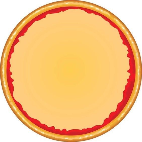 Шаблон пиццы для вырезания из бумаги аппликации 9