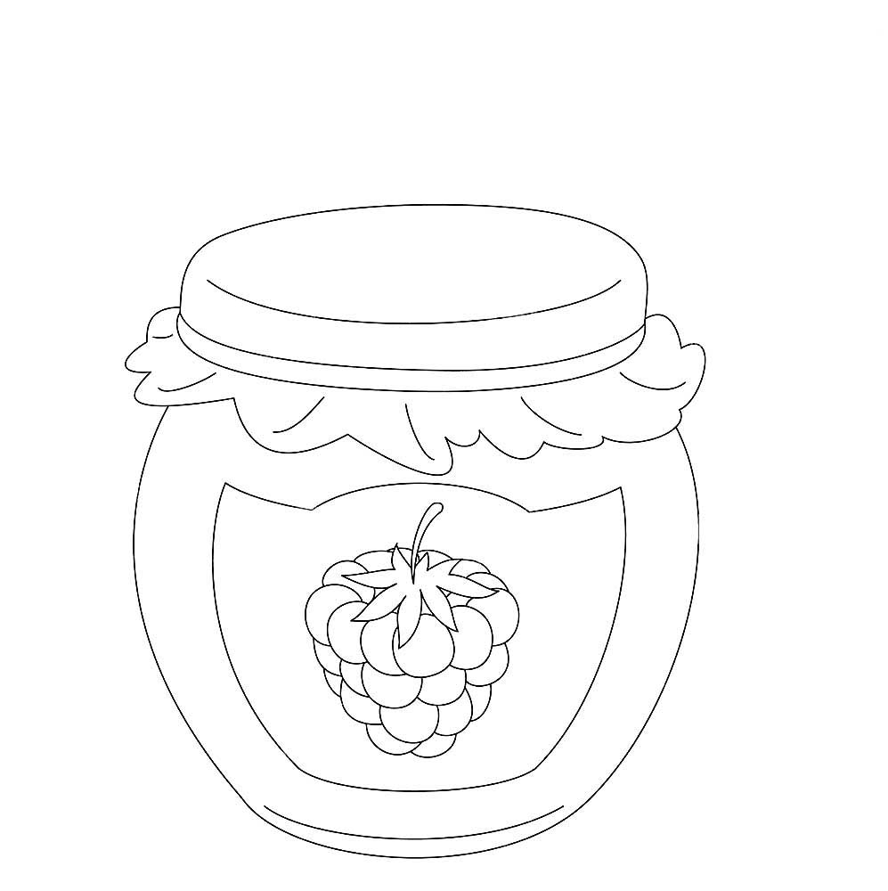 шаблон банки для рисования консервируем фрукты в яслях 10