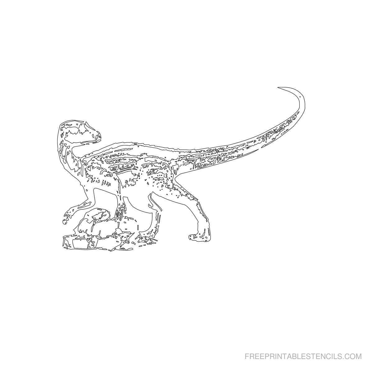 шаблон динозавра для вырезания из бумаги распечатать для детей 9