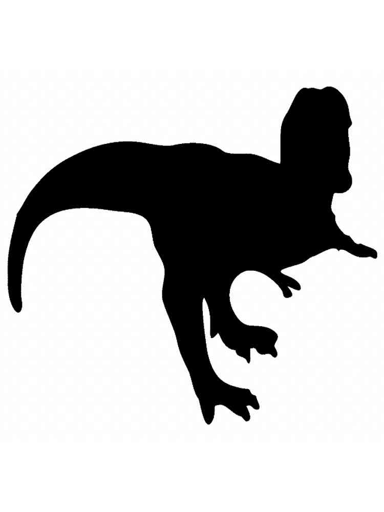 Шаблон динозавров для вырезания