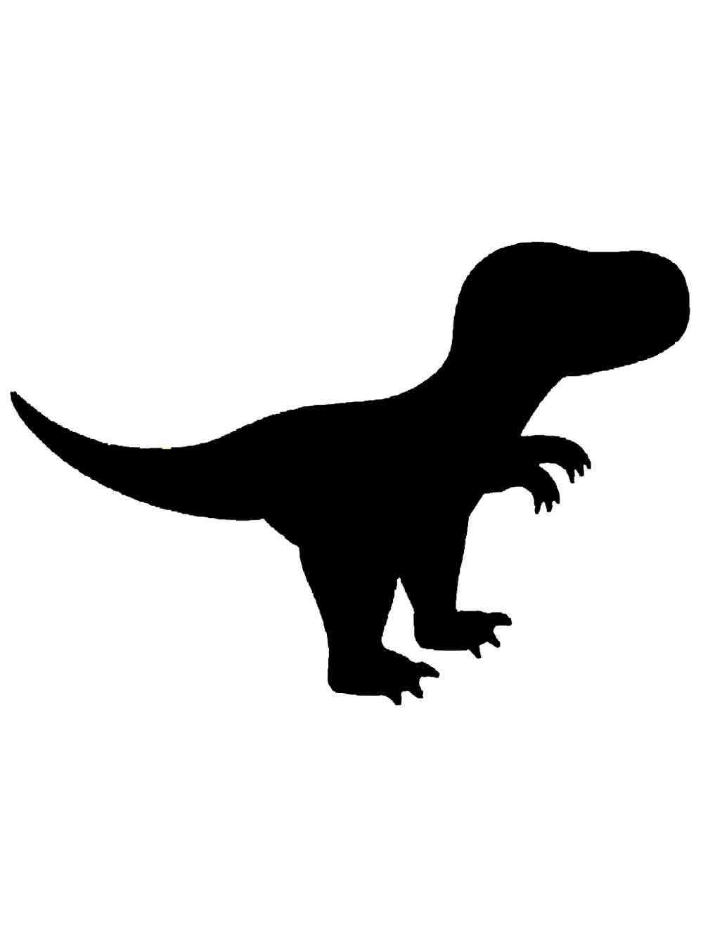 шаблон динозавра для вырезания из бумаги 3