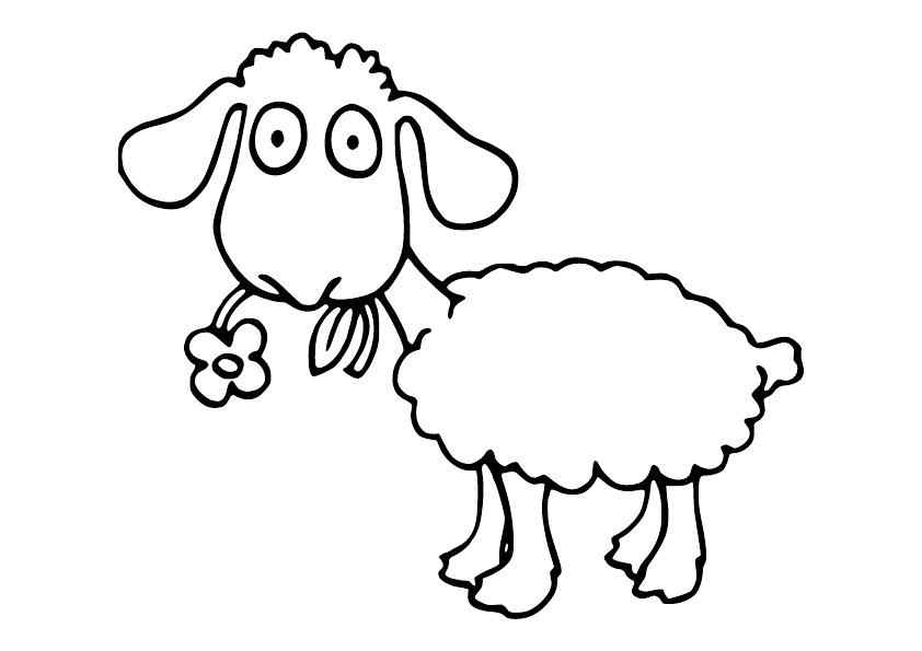 шаблон овечки для аппликации из ваты 6