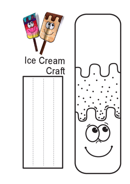 шаблоны мороженого для вырезания из бумаги распечатать 8
