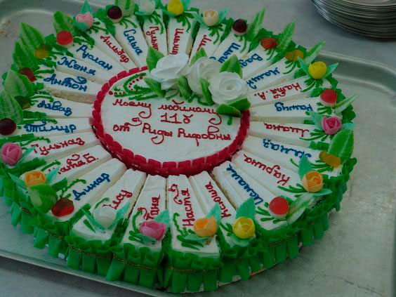 торт на выпускной детский сад с именами фото 3