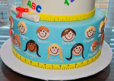 торт на выпускной детский сад с именами идеи 2