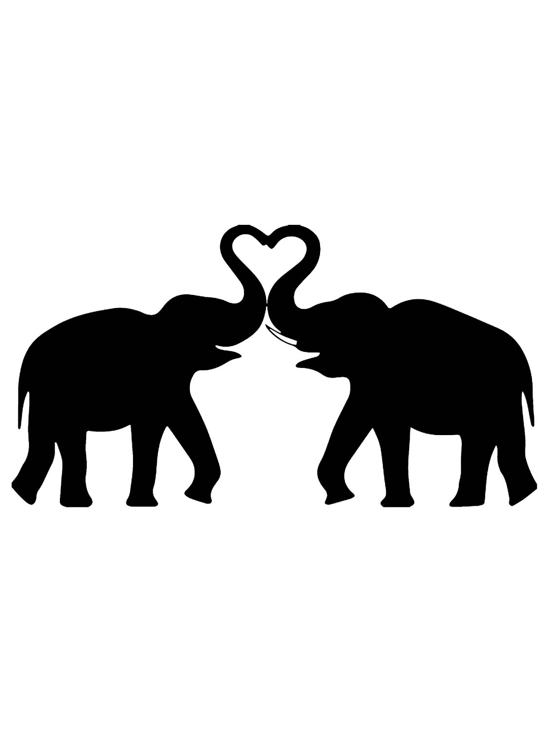 трафареты индийского слона для вырезания 3