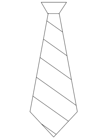 шаблоны галстуков для вырезания на 23 февраля 2