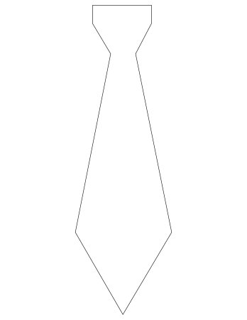 шаблоны галстуков для вырезания на 23 февраля 8