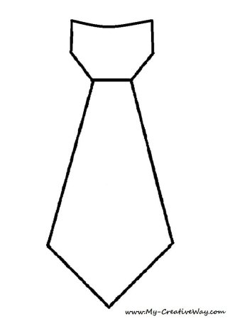 шаблоны галстуков для аппликации 5