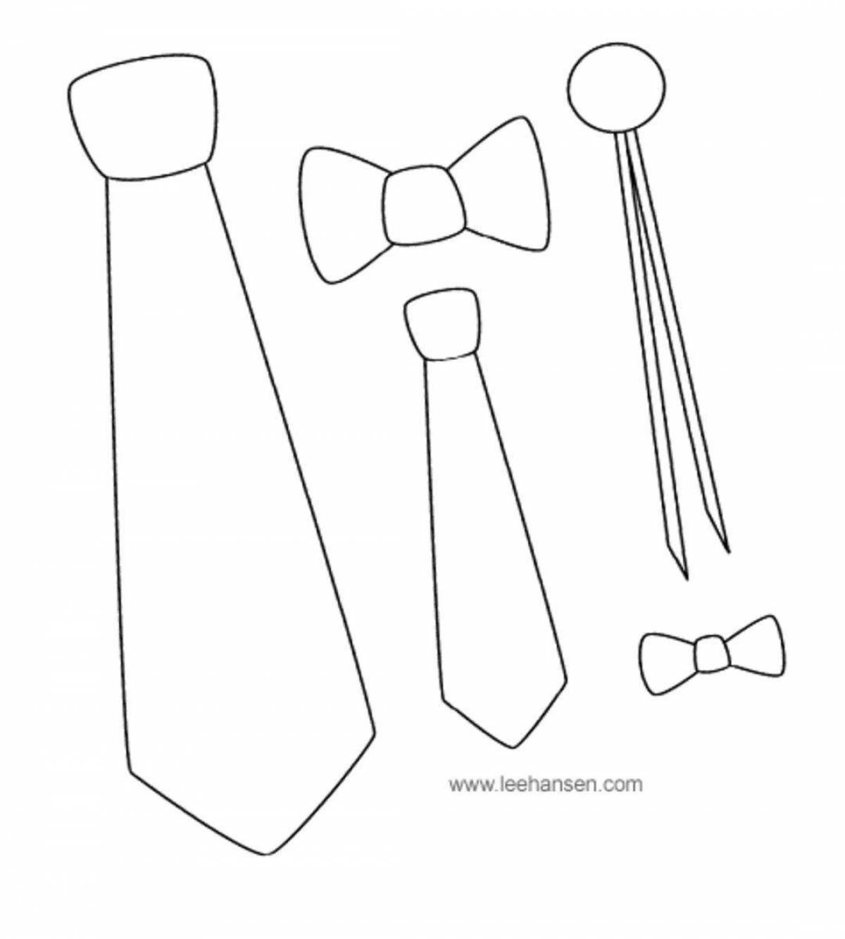 шаблоны галстуков для вырезания из бумаги распечатать 7
