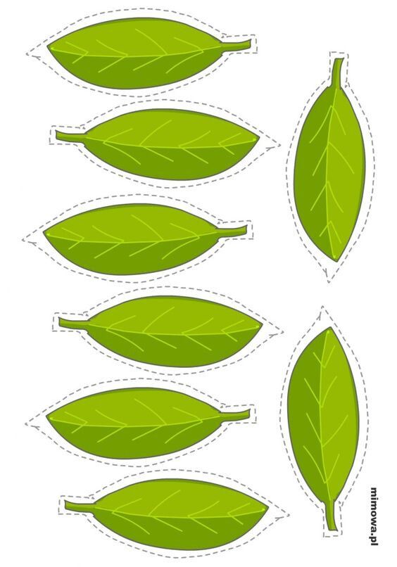 трафарет осенних листьев для вырезания распечатать на а4 4