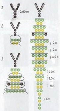змея из бисера для начинающих схема плетения 5