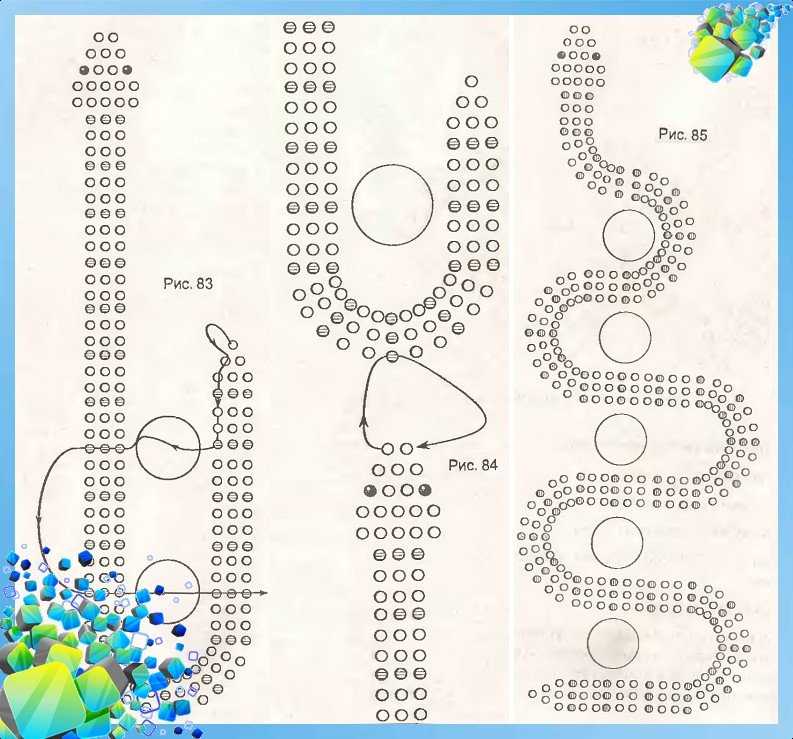змея из бисера для начинающих схема плетения 2
