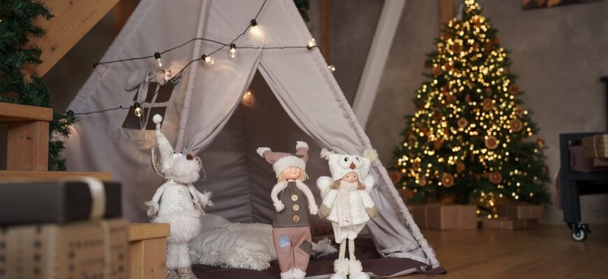 как украсить детскую на Новый год