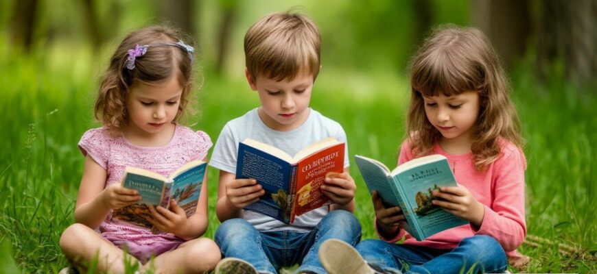Дети читают книги